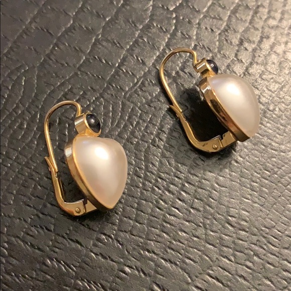 Le Gi 750 gold heart earrings - Picture 4 of 8